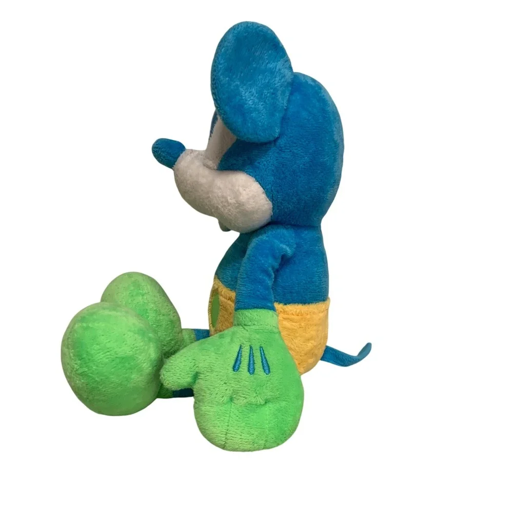 Disney Store Neon Color Pop Mickey Mouse Plush Blue‎ Green Yellow 14" 2020 - Picture 2 of 7